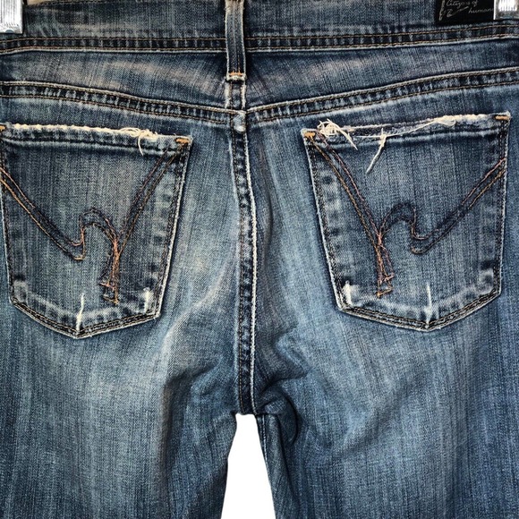 Citizens of Humanity Womens Size 28 COH Ingrid Low Waist Flare Jeans Nile River - Picture 7 of 12